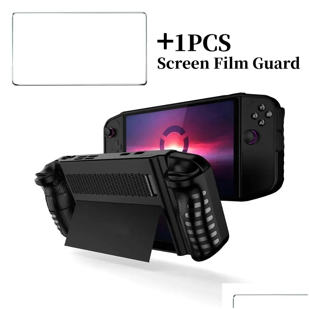 Cases, Covers & Bags Cases Tpu Protector Er Shockproof With Kickstand Soft Fl Body Skin Dropproof Nonslip For Len Len Go Handheld Game Otzni