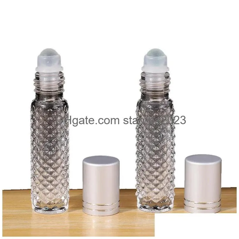 wholesale 10ml essential oil roller bottles empty glass roll on essentials oils perfume essence travel container sample emptys bottle