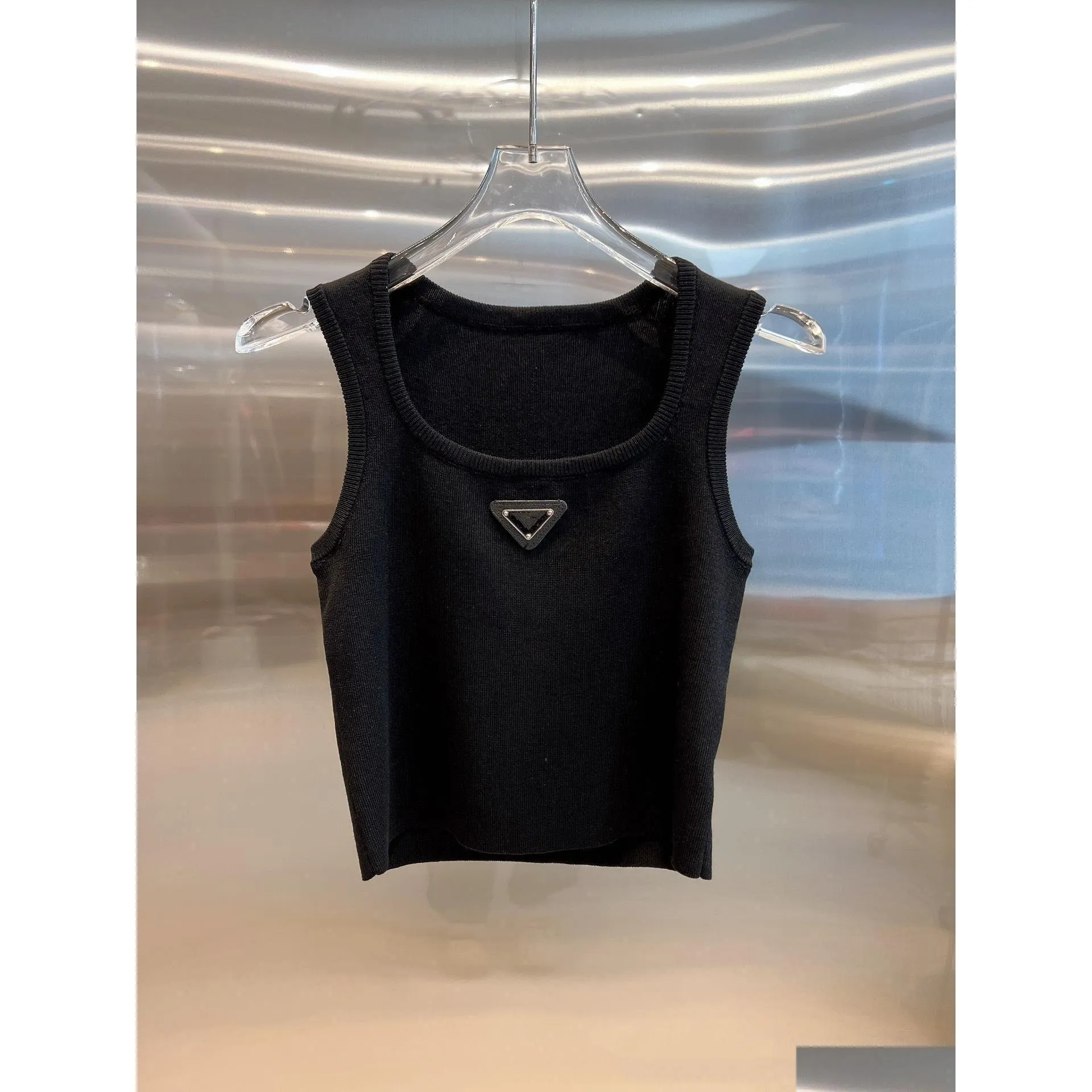 women`s tanks cropped top t shirts women knits tank top designer womens sport tops summer short slim