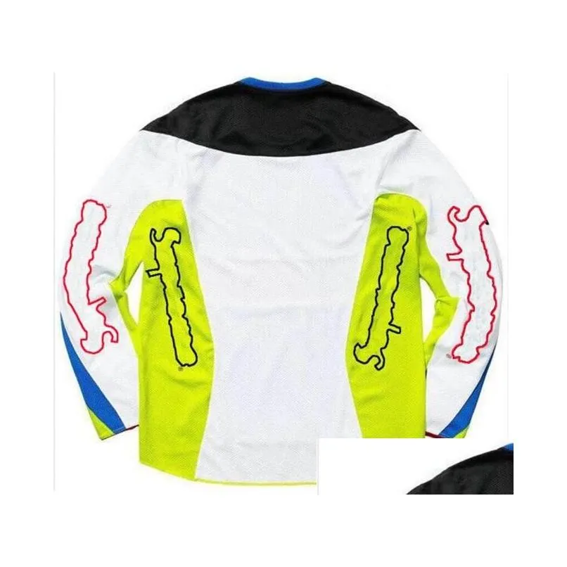 Motorcycle Apparel 2021 Motorcycle Jersey Racing Suit Men039S Long Shirt Offroad Bike Speed Surrender Polyester Quickdrying Sleeve8530 Ot6Nr