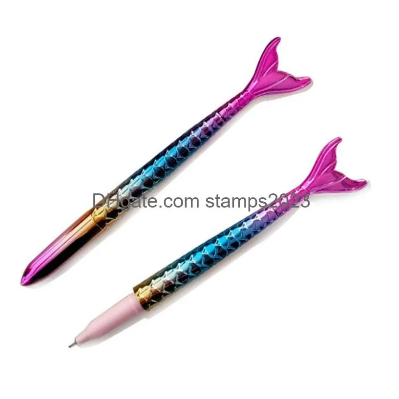 wholesale mermaid ballpoint pen cute school office writing supplies fashion girls gift korean stationery 17.1*2.8cm