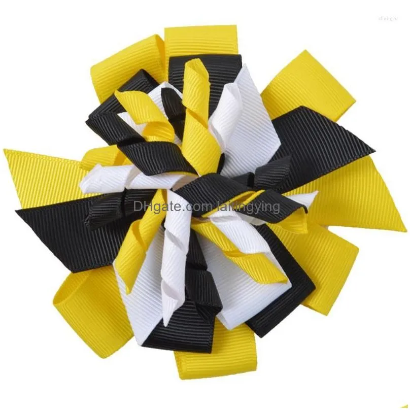 hair accessories 10pcs m2mg hairbows layered korker bow clips ribbon boutique corker bands kids hairclips headwear pd014