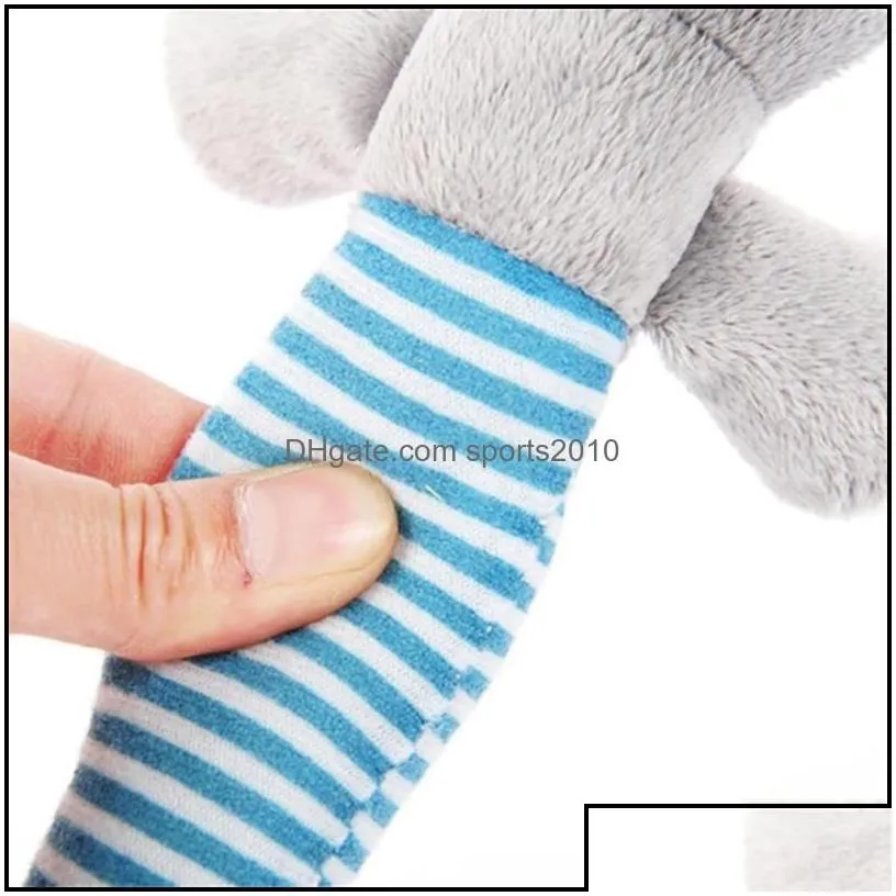 Dog Toys & Chews Dog Toys Chews Cute Pet Cat P Squeak Sound Funny Fleece Durability Chew Molar Toy Fit For All Pets Elephant Duck Pig Dh4Ni