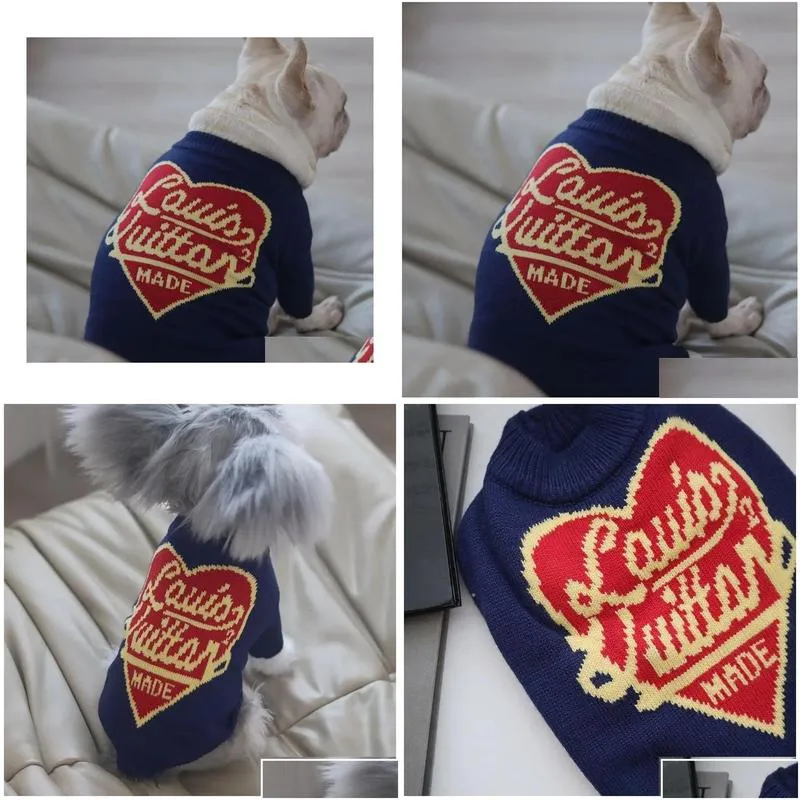 dog apparel autumn winter warm clothes designer sweater schnauzer french bldog teddy small medium luxury cat sweatshirt pet items dr