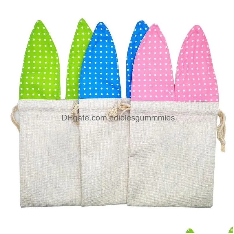 easter bunny pouch bags gift wrap with rabbit ears easter rabbit tote bags easter gift bags for kids 002