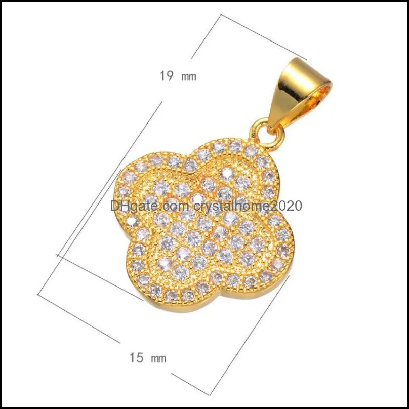 high quality diy jewelry making clover charm for necklace making