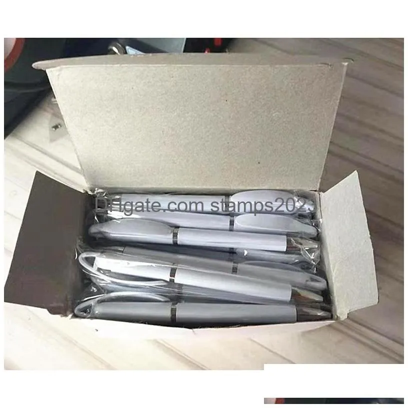 wholesale sublimation blank ballpoint pen heat transfer personalized diy metal rings roller ball pens