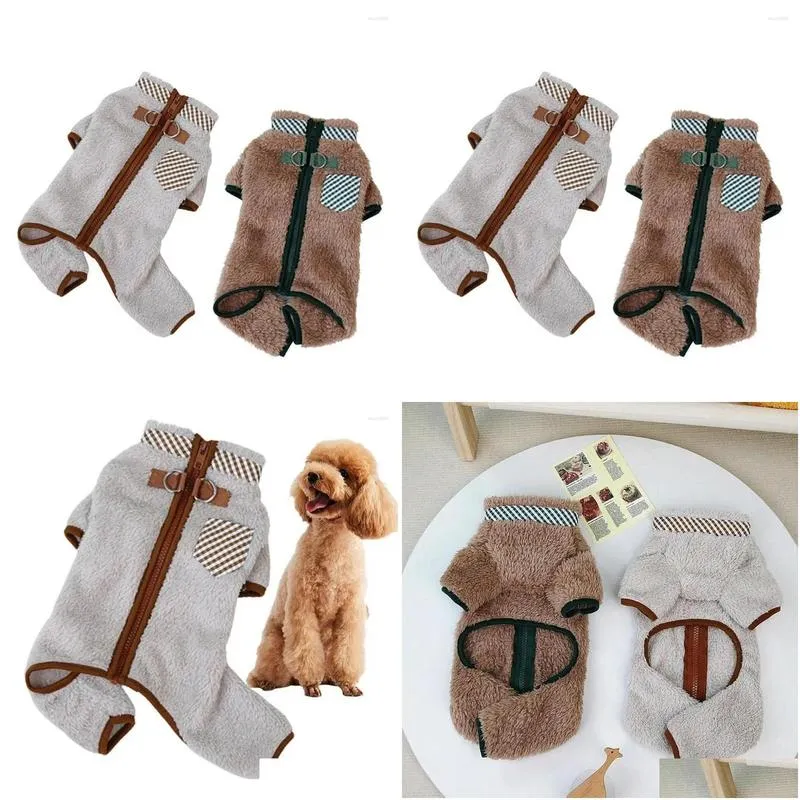 dog apparel coat pet clothes for small dogs jumpsuit winter jacket comfortable warm multi-purpose supplies walks outings