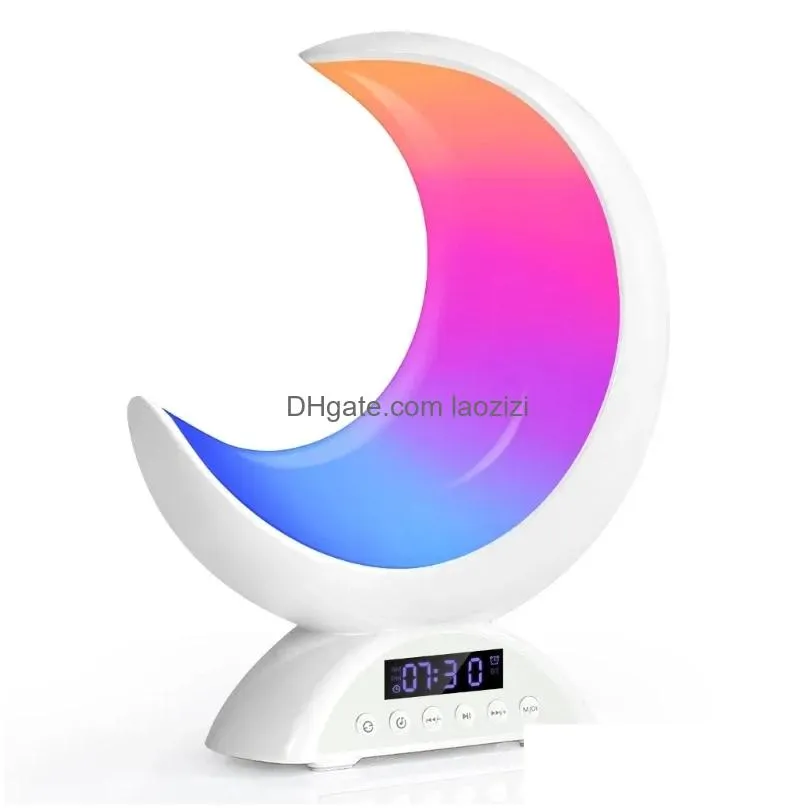 speakers night light bluetoothcompatible speaker portable usb speakers bedside table light room speakers gifts for baby