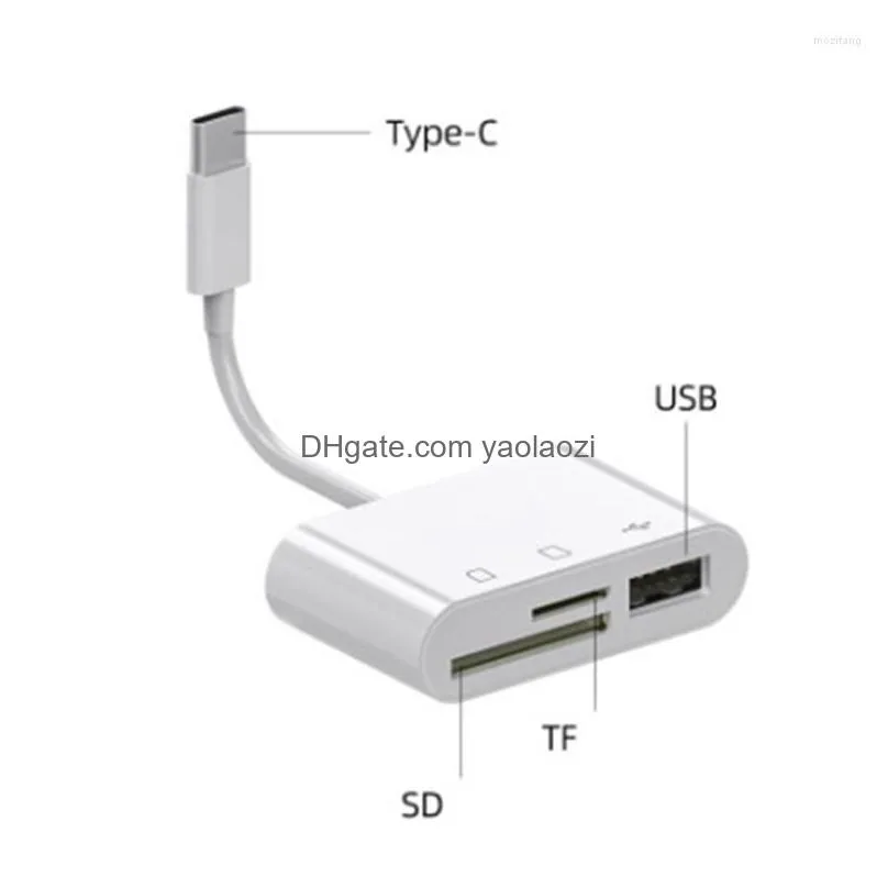 type c memory card reader hub usb 2.0 docking station otg adapter universal sd tf cf for smartphone