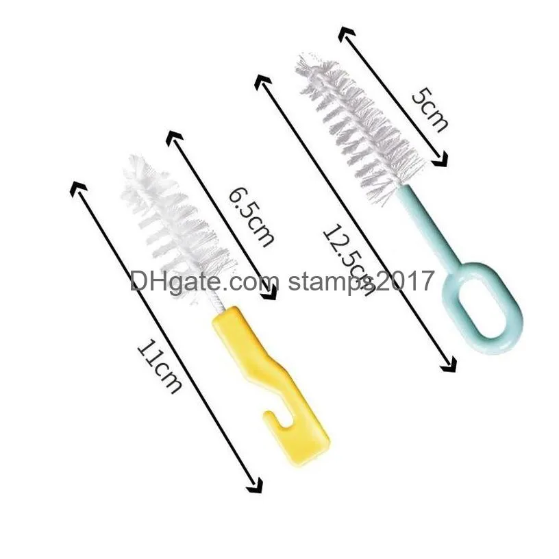 nylon nipple tube cleaning brushes reusable bottle brush teapot nozzle spout tube nylon cleaning brush