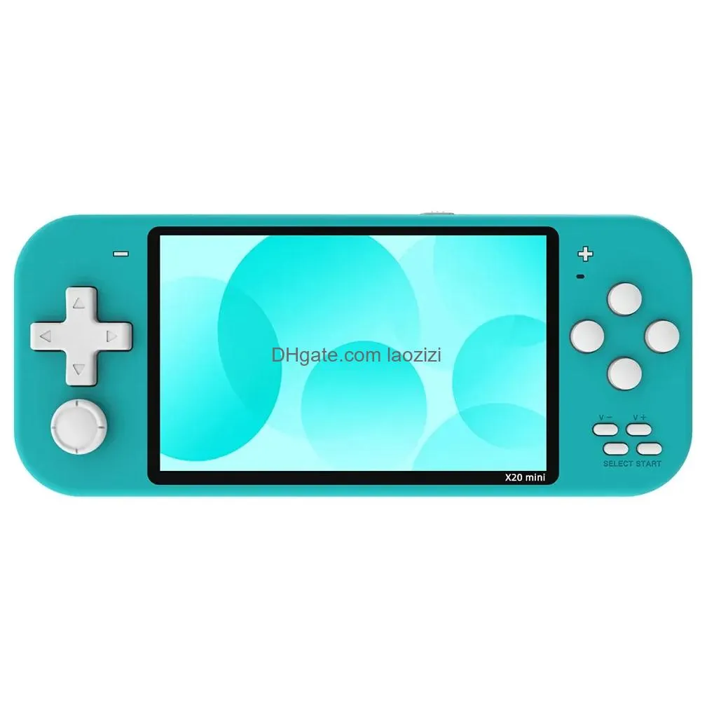 players x20 mini handheld game console 4.3 inch portable retro video game console player 8gb preloaded 1000 games for