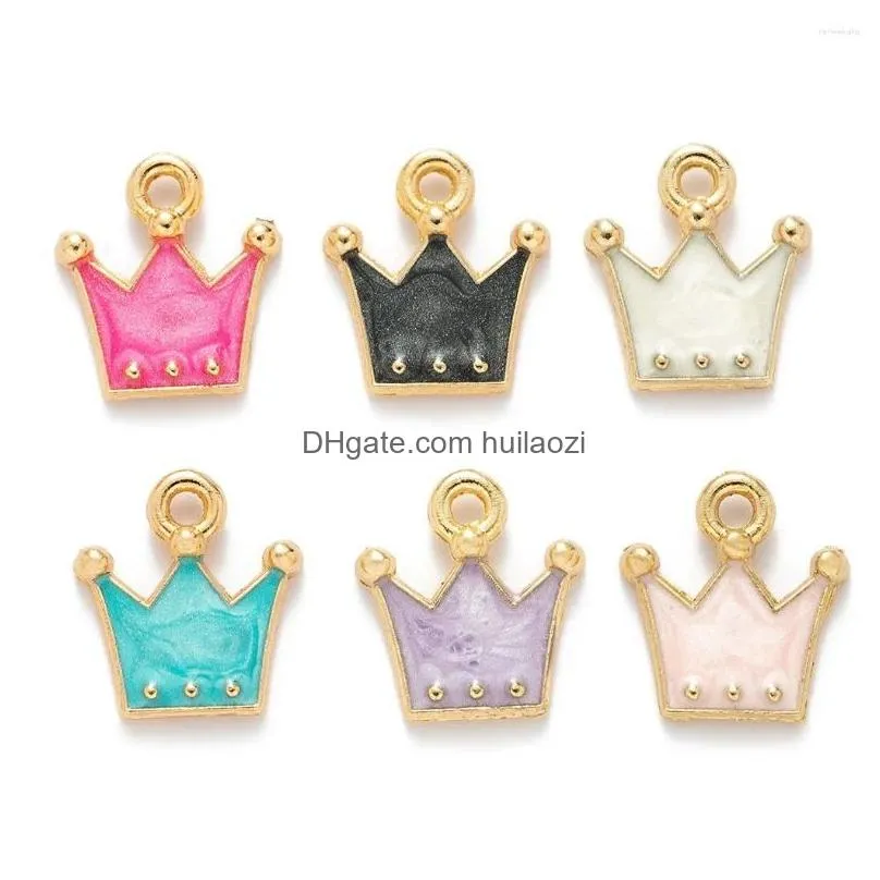 charms 20pc/lot 11x12mm crown pendant colors jewelry accessories fit for glass magnetic locket bracelet necklace