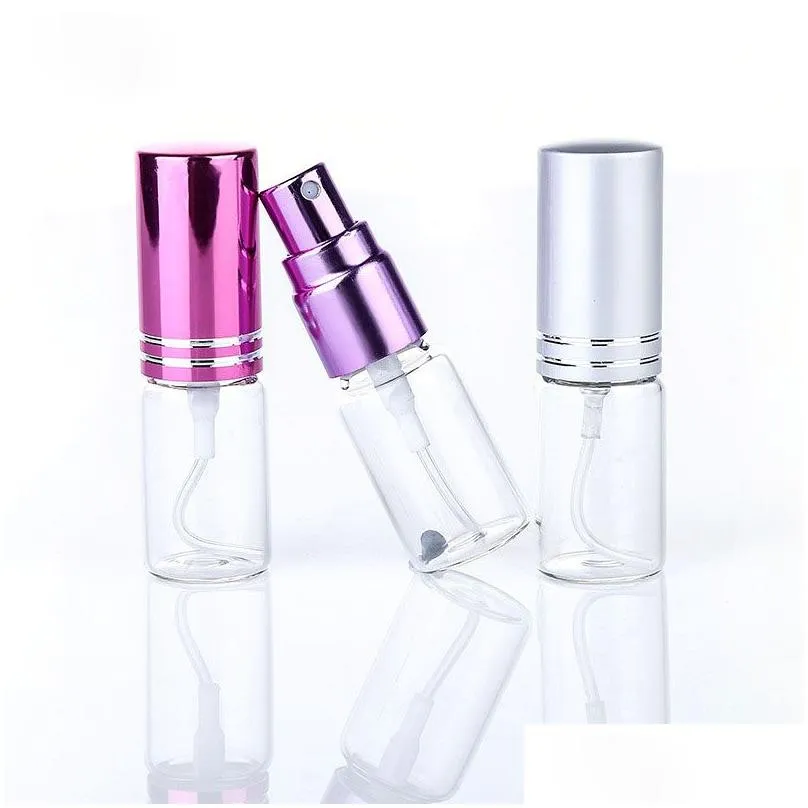 wholesale high qaulity empty 5ml pocket glass perfume atomizer refillable perfume spray bottle in stocks from factory sale