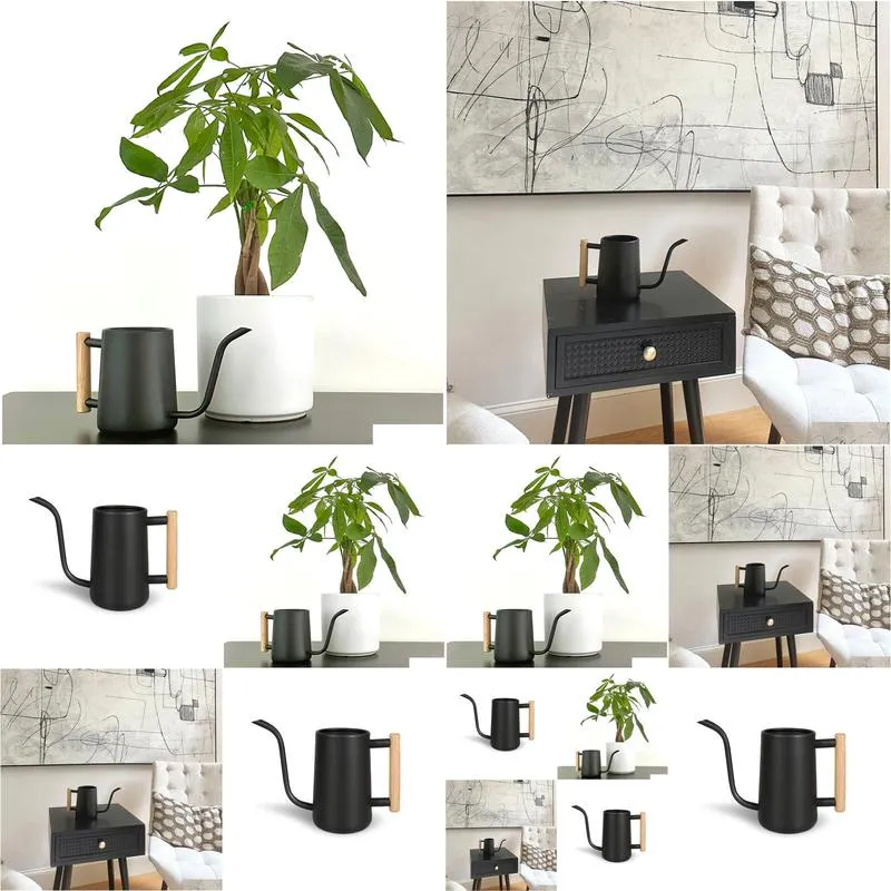 matte black watering can slow pour watering can indoor watering can stainless steel watering can for plants
