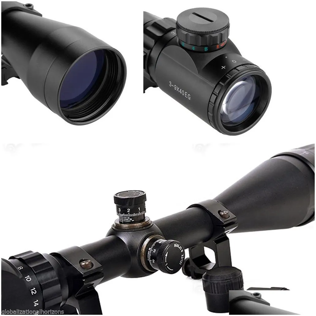 Hunting Scopes 39X40 Eg Redgreen Illuminated Air Rifle Optics Sniper Scope Sight Wpair Mount8988037 Drop Delivery Sports Outdoors Hunt Ot9Cr