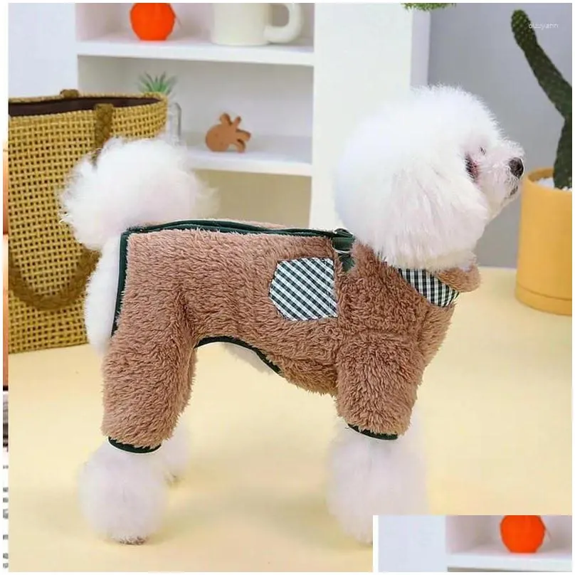 dog apparel coat pet clothes for small dogs jumpsuit winter jacket comfortable warm multi-purpose supplies walks outings