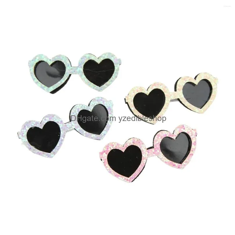 dog apparel pet hair clips different colors decoration buckle design versatile fashionable lightweight for cat birthday party