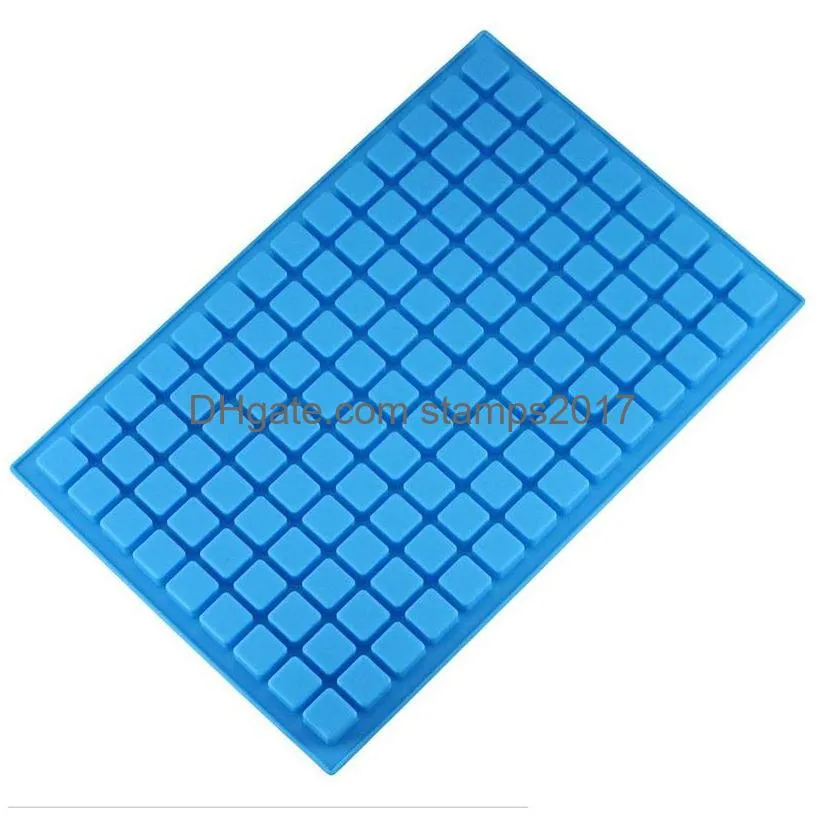 126 cavity square silicone mold mini candy chocolate gummy ice cube jelly truffles pralines ganache moulds cake decorating tools