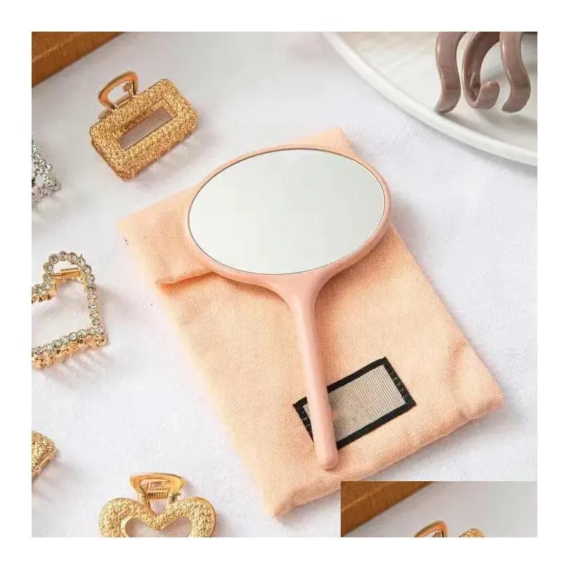  hair brushes pink wooden comb with a pocket styling tool girl hairs beauty product g hand mini mirror beauty mirrors for girl top quality valentine`s