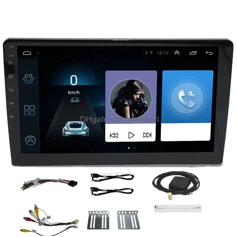 10.1 inch android 8.1 quad core 2 din car press stereo radio gps wifi car mp5 audio video player us black1