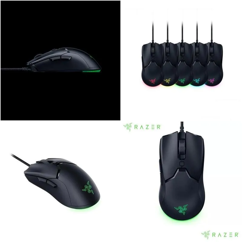 mice orignal razer viper mini gaming mouse 61g ultralightweight design chroma rgb light 8500 dpi optail sensor mice