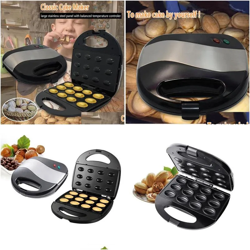 Other Home & Garden Bread Makers Electric Nut Cake Maker Matic Waffle Baking Hine Sandwich Toaster Breakfast Pan Dried Drop Delivery H Dhyrz