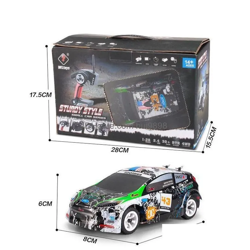 rctown wltoys k989 128 24g 4wd brushed rc remote control rally car rtr with transmitter y2004138483692