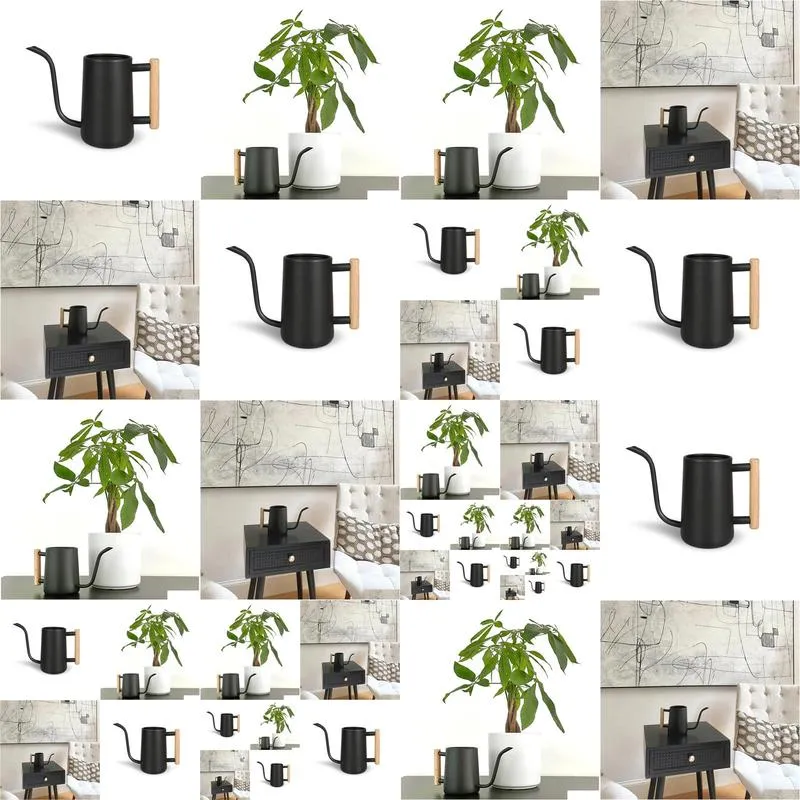 matte black watering can slow pour watering can indoor watering can stainless steel watering can for plants