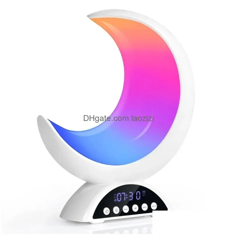 speakers night light bluetoothcompatible speaker portable usb speakers bedside table light room speakers gifts for baby