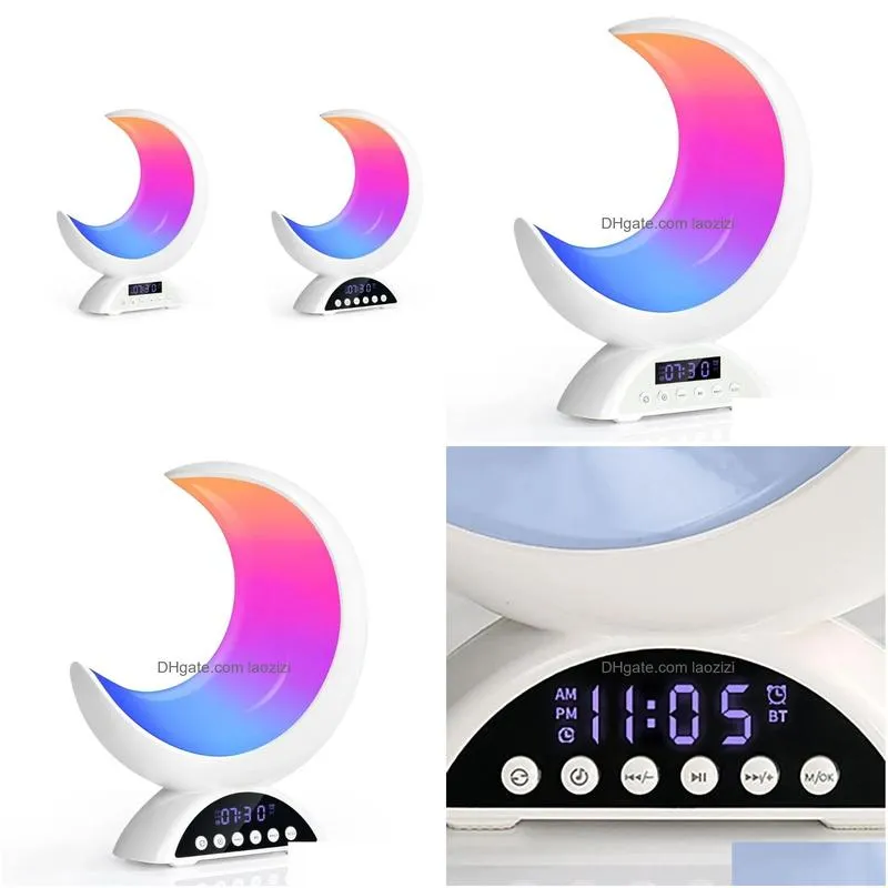 speakers night light bluetoothcompatible speaker portable usb speakers bedside table light room speakers gifts for baby