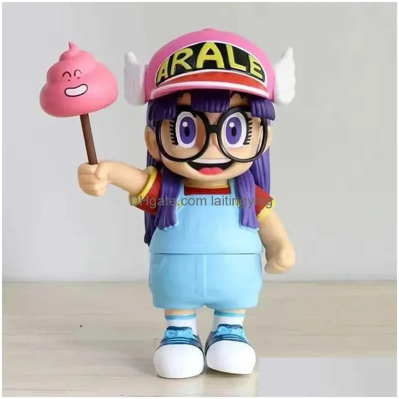 anime manga 20cm anime dr. slump kawaii arale movable figurine model with pvc gk pendant gifts in box collectible figurines gifts for children