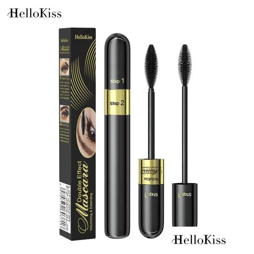 mascara new sunflower double effect waterproof eye black volume mascara cosmetics makeup drop delivery health beauty makeup eyes dhgpd