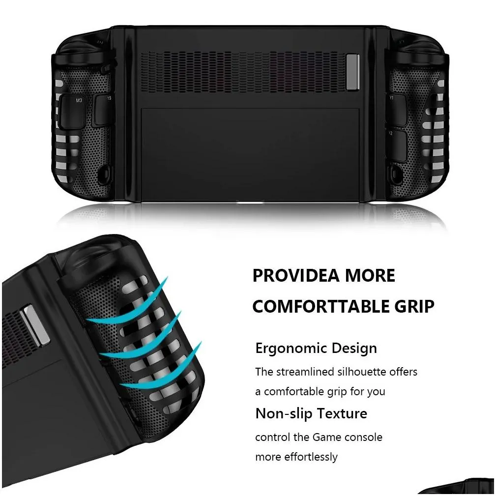 Cases, Covers & Bags Cases Tpu Protector Er Shockproof With Kickstand Soft Fl Body Skin Dropproof Nonslip For Len Len Go Handheld Game Otzni