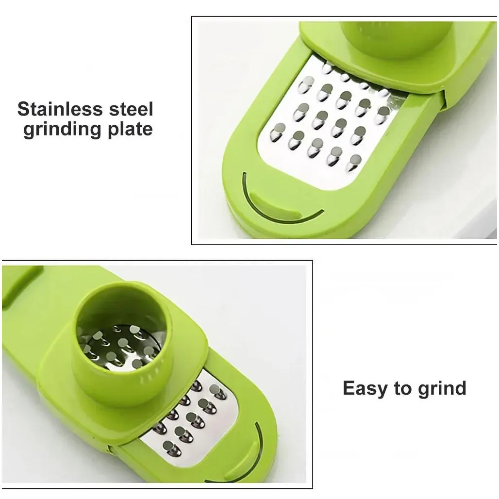 Fruit & Vegetable Tools Manual Push And Pl Garlic Press Household Stainless Steel Blender Squeeze Kitchen Drop Delivery Home Garden Ki Ottqp