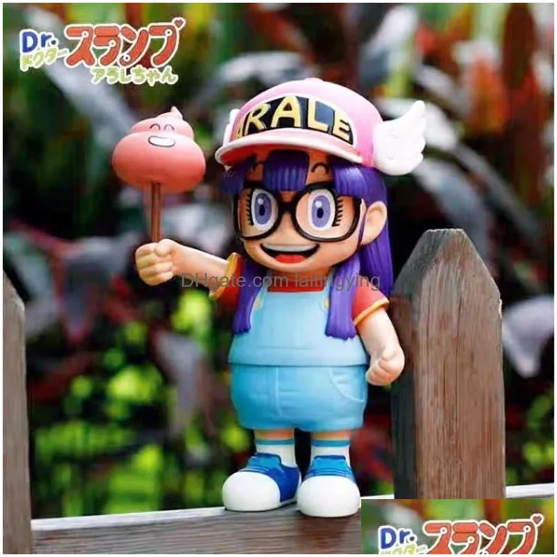 anime manga 20cm anime dr. slump kawaii arale movable figurine model with pvc gk pendant gifts in box collectible figurines gifts for children