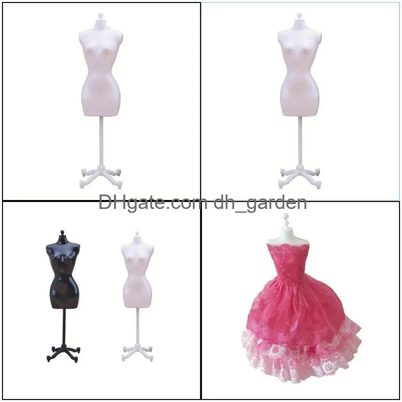 Hangers & Racks Hangers Racks Female Mannequin Body With Stand Decor Dress Form Fl Display Seam Model Jewelry Drop Delivery Home Garde Otbtw