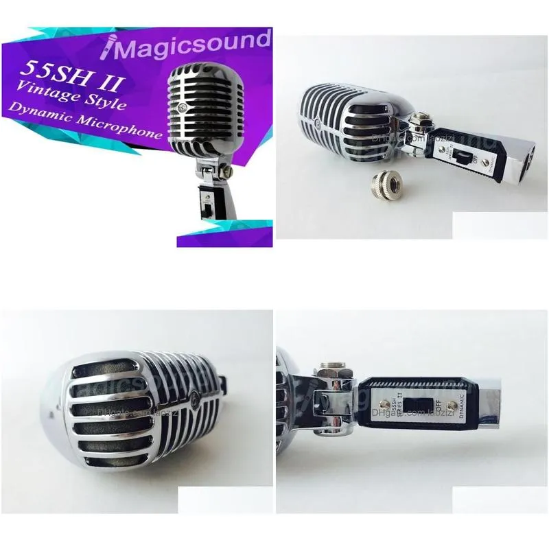 top quality vintage style 55sh ii dynamic microphone vocal mic 55sh2 classical microfone 55sh series ii2208787