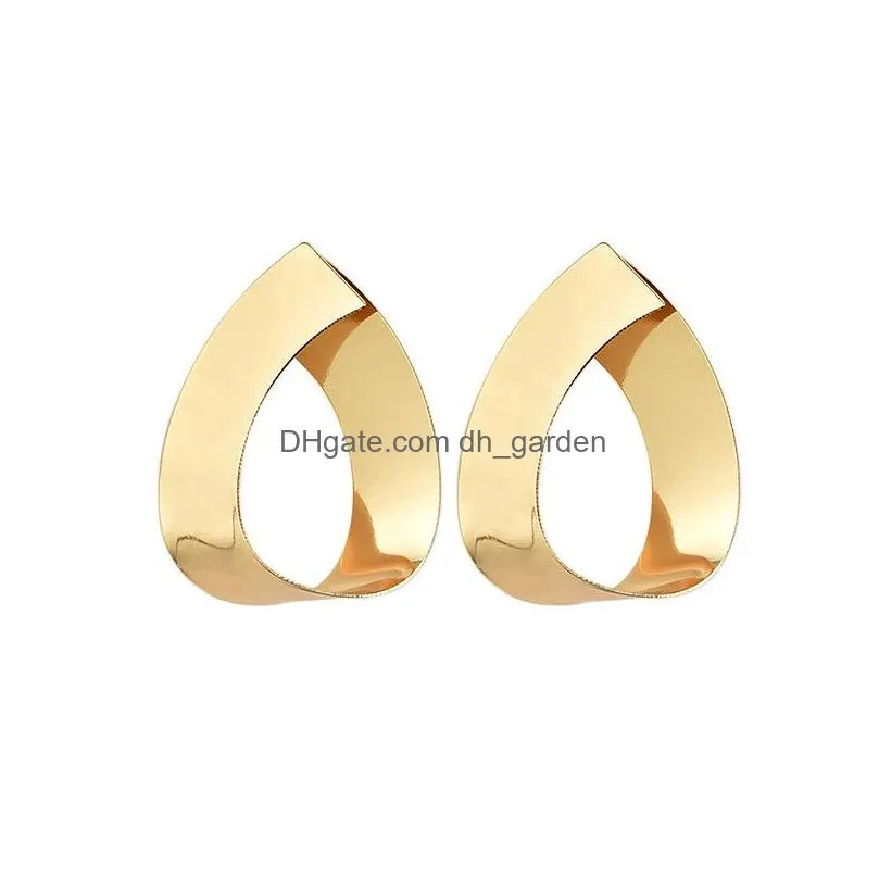 New arrival geometric big dangle earring for women punk style gold color modern earring fashion jewelry wholesale