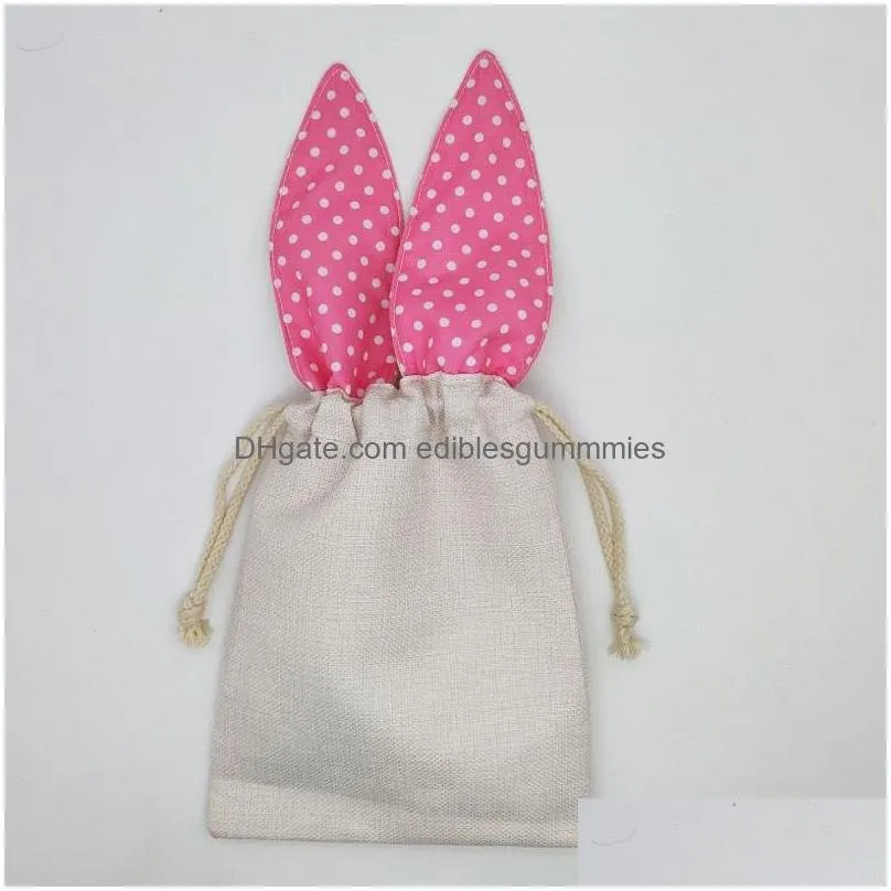 easter bunny pouch bags gift wrap with rabbit ears easter rabbit tote bags easter gift bags for kids 002