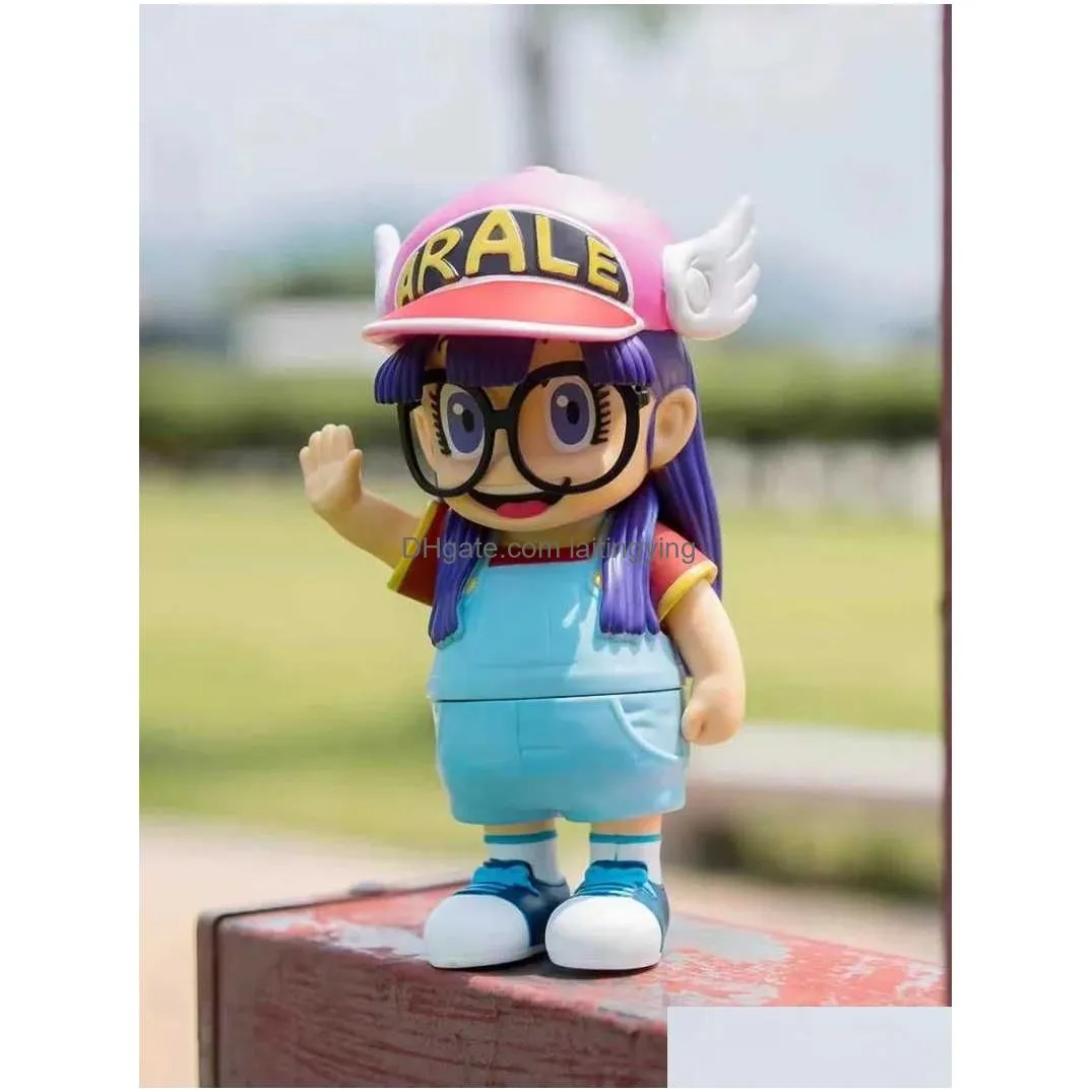 anime manga 20cm anime dr. slump kawaii arale movable figurine model with pvc gk pendant gifts in box collectible figurines gifts for children