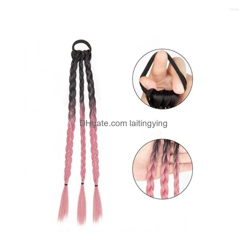 hair accessories boxing braiding high temperature fiber wig twist fake ponytail hairpieces rope