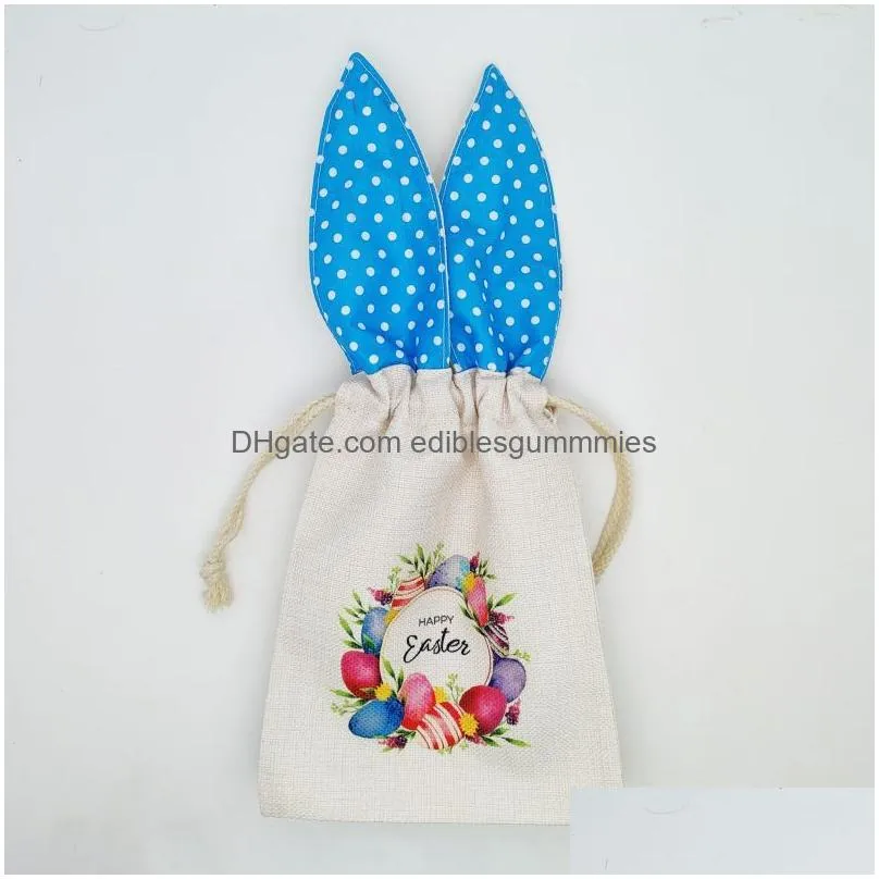 easter bunny pouch bags gift wrap with rabbit ears easter rabbit tote bags easter gift bags for kids 002