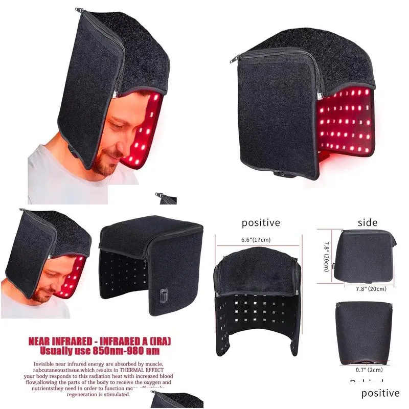 red light therapy helmet hair growth hat infrared device for hair loss treatment3332635