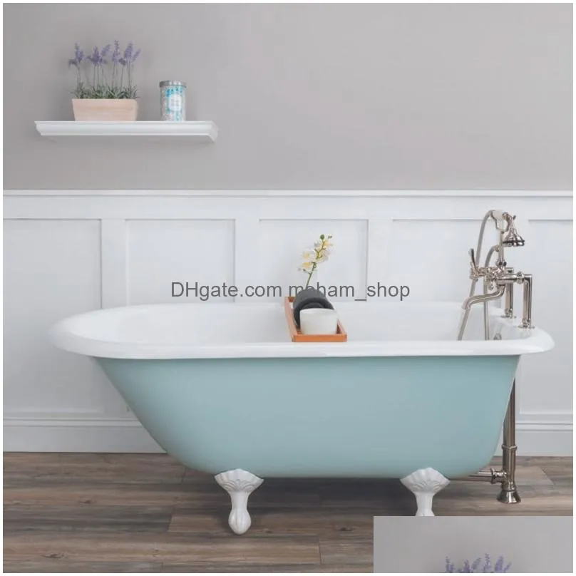 cast iron bathtub for small household independent bathroom fixtures