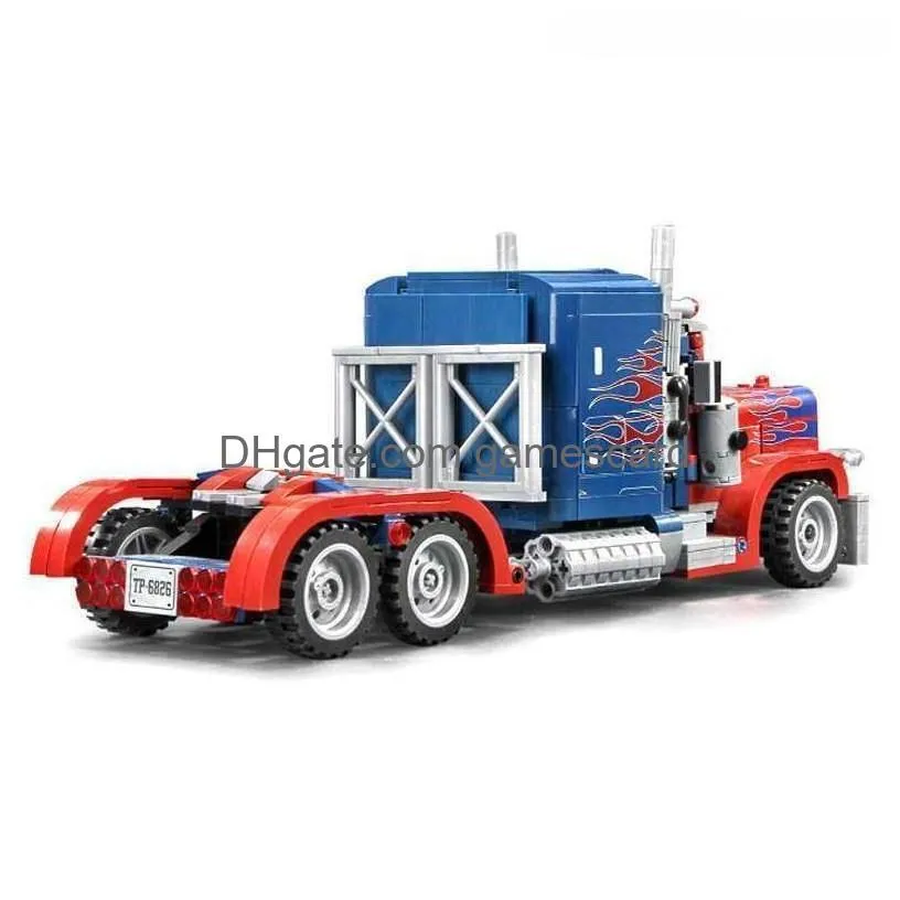 Blocks Sembo City Super Racing Car Vehicle Building Creator Heavy Truck Lorry Expert Bricks Set Models Kids Children Toys Drop Delive Dhqc1