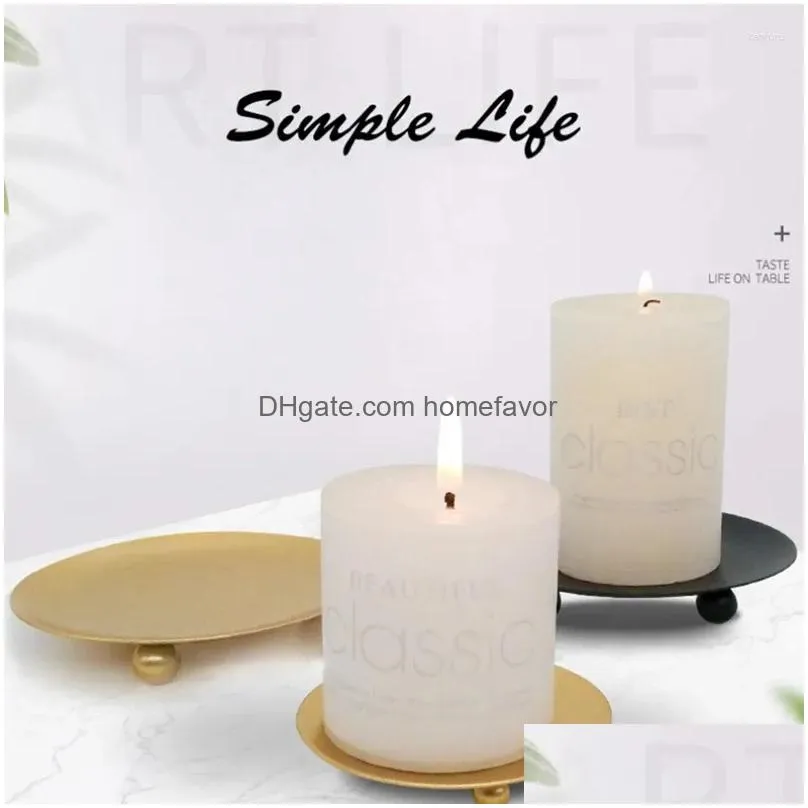 decorative plates mini iron candlestick creative minimalist geometric plate romantic candle cup dining table decoration