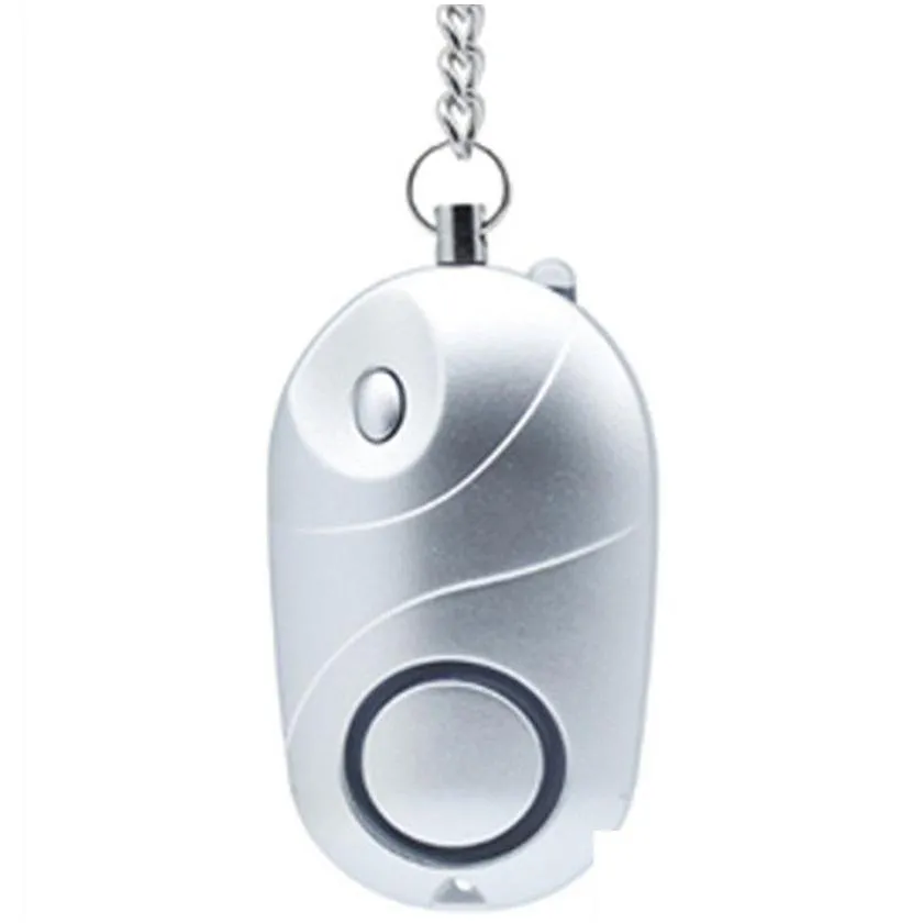 personal alarm for children girl women old man security protect alert safety scream loud keychain 130db egg led anti-lost alarms