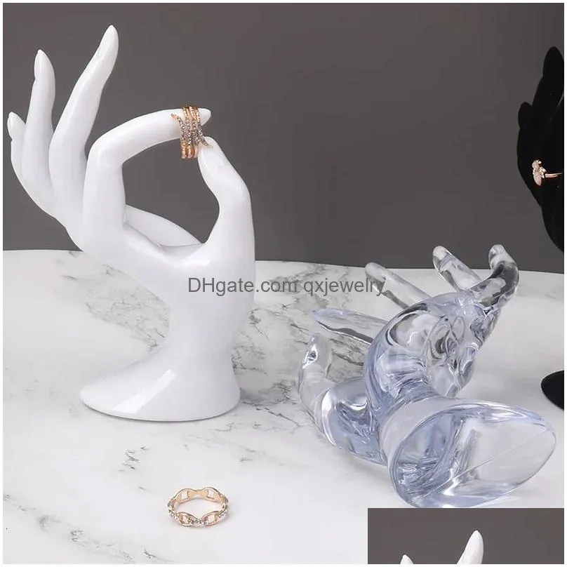 Jewelry Boxes Hand Bangle Watch Display Stand Ok Model Art Supply Bracelet Ring Holder 231117 Drop Delivery Dhf81