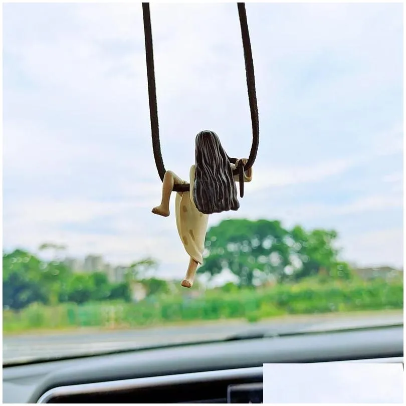 interior decorations car decoration accessories sadako pendant hanging female ghost rear view mirror auto ornamentinterior